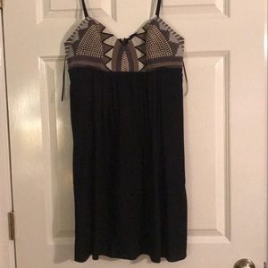 Black Karlie embroidered top dress